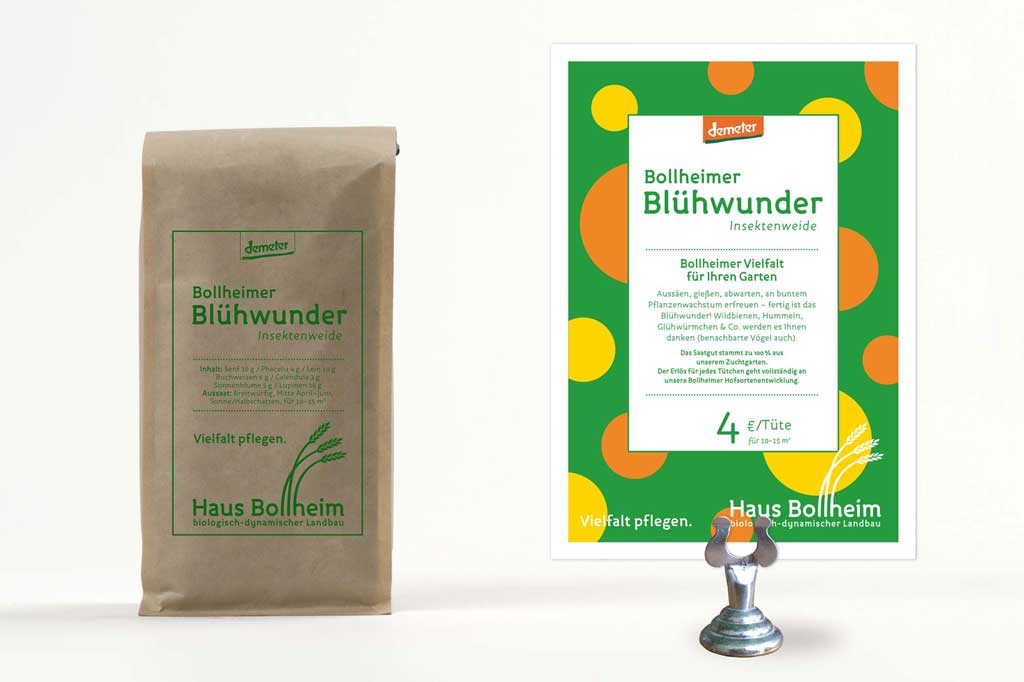 Kommunikationsdesign Haus Bollheim - Verpackung Blumensamen