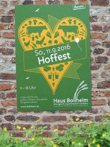 Kommunikationsdesign Haus Bollheim - Plakat Hoffeste