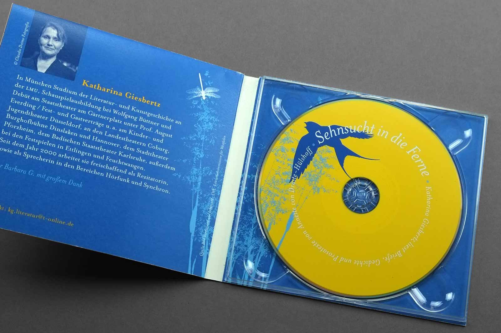Gestaltung CD-Cover Drostelesung - Innenteil