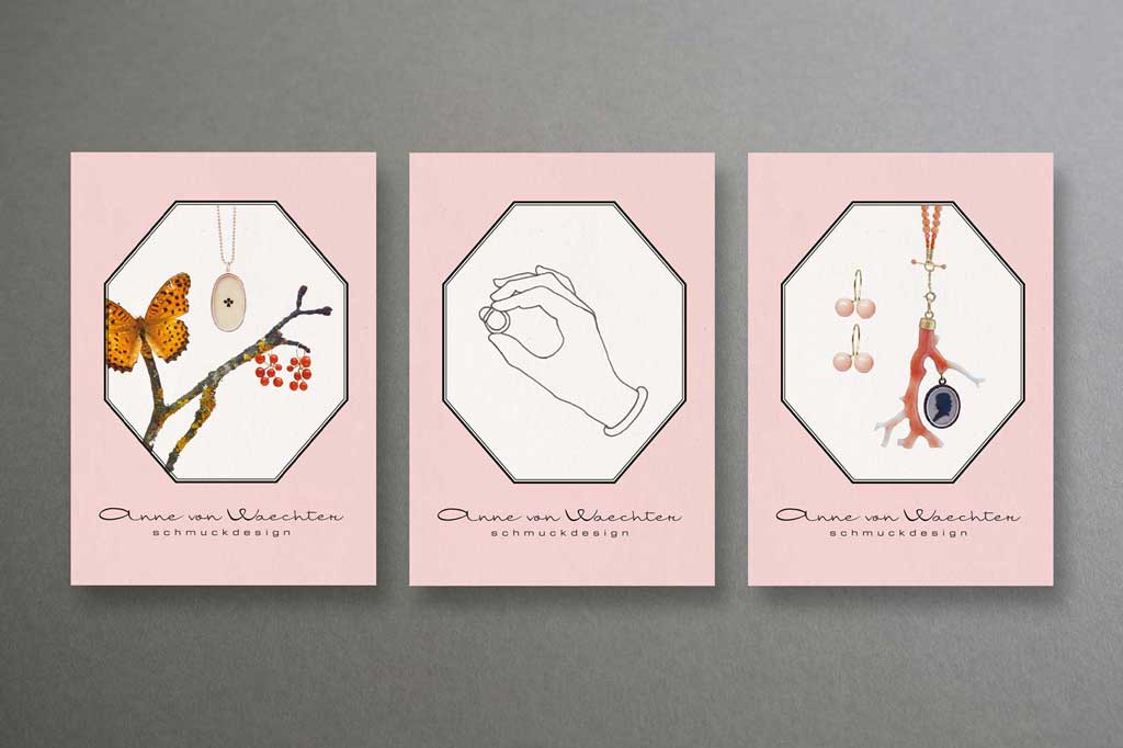 Corporate Design Anne von Waechter - Visitenkarten
