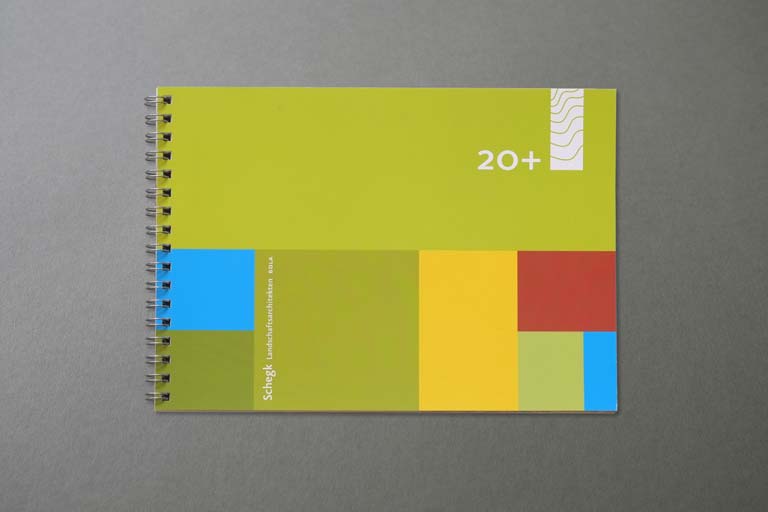 Corporate Design für Landschaftsarchitekten – Jubiläumsbroschüre Cover