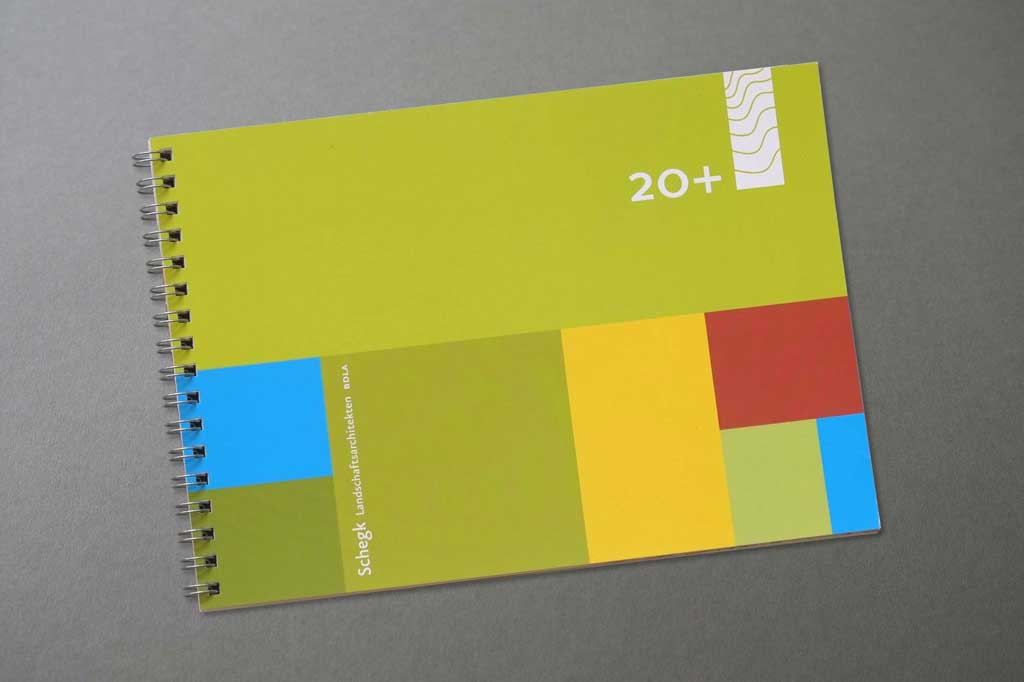 Corporate Design für Landschaftsarchitekten – Jubiläumsbroschüre Cover