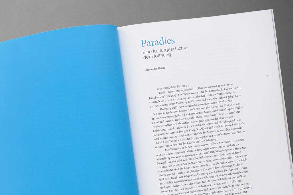 Gestaltung Ausstellungskatalog »Paradies« - Einleitung
