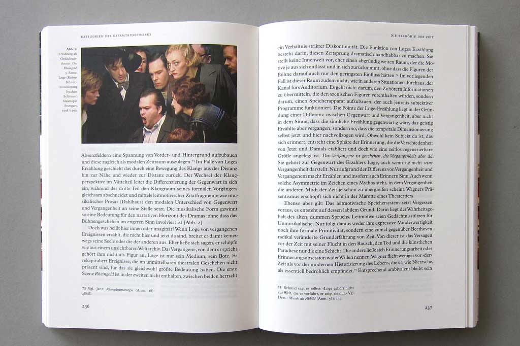 Edoitorial Design »Richard Wagner und seine Medien« - Doppelseite mit Bild
