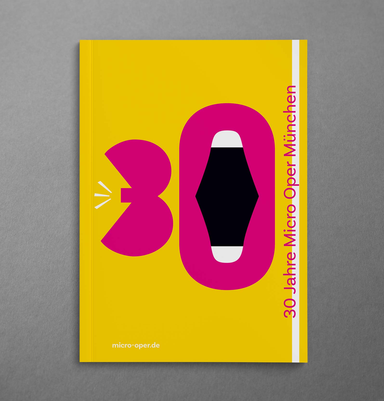 Gestaltung Cover Broschüre Micro Oper München